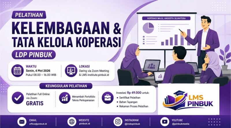 LDP PINBUK Gelar Pelatihan Kelembagaan dan Tata Kelola Koperasi untuk Perkuat Kompetensi Penggerak Koperasi